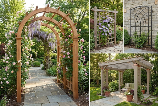Beautiful Custom Arbors and Trellises for Your Outdoor Space